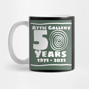 Attic 50 years logo green Mug